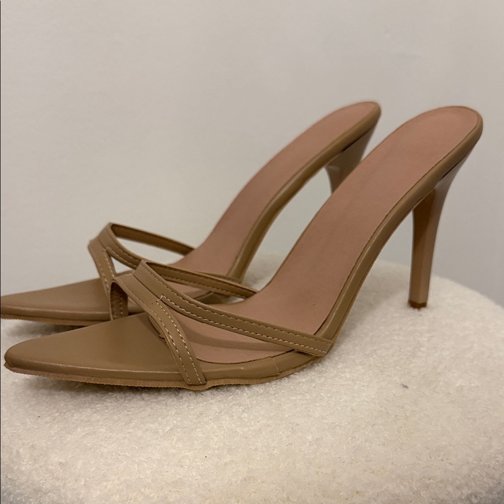 Elegant Tan Stiletto Heels
